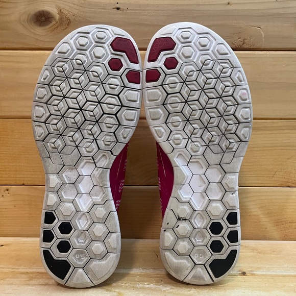 Used Nike Womens Free 5.0 642199-602 Pink Running Shoes Sneakers Size 7.5 - Picture 5 of 7